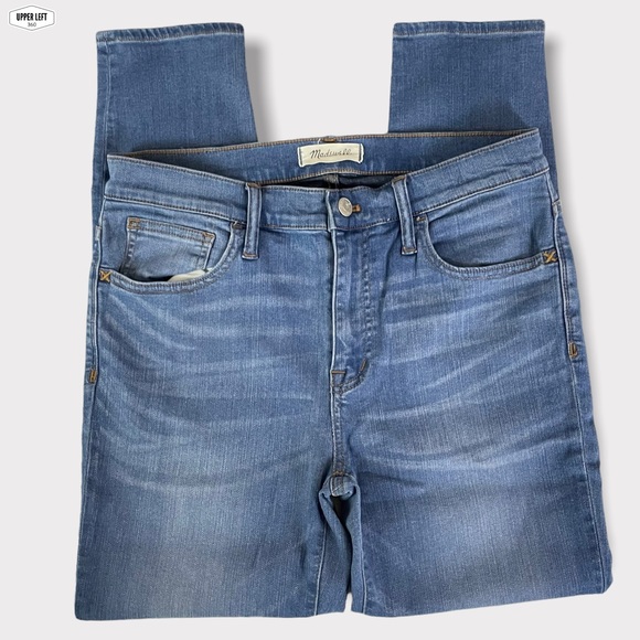 Madewell Denim - Madewell Roadtripper Crop High Rise Skinny Jeans in Declan Wash Size 30 H5811